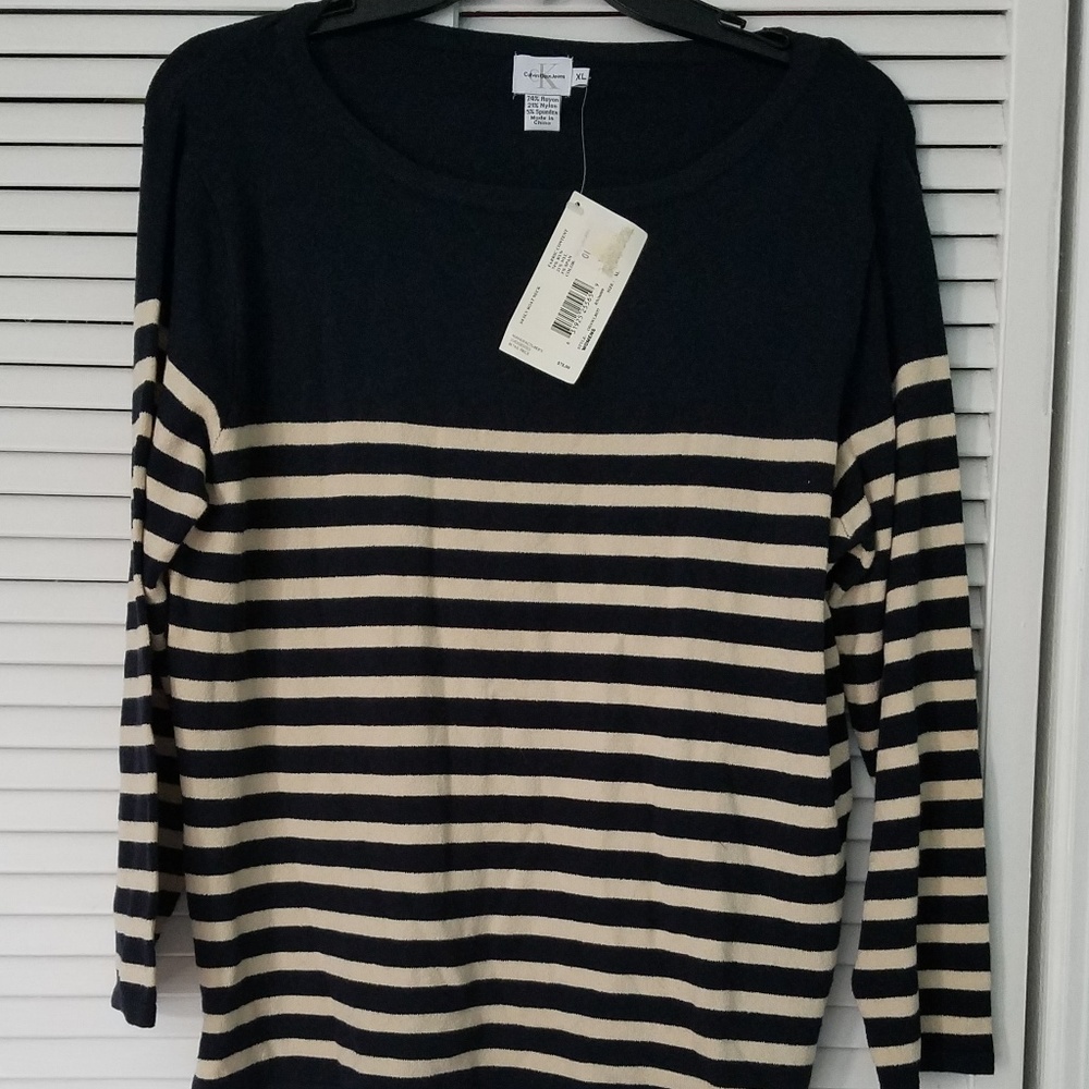 Calvin Klein Jeans Stripe Sweater XL